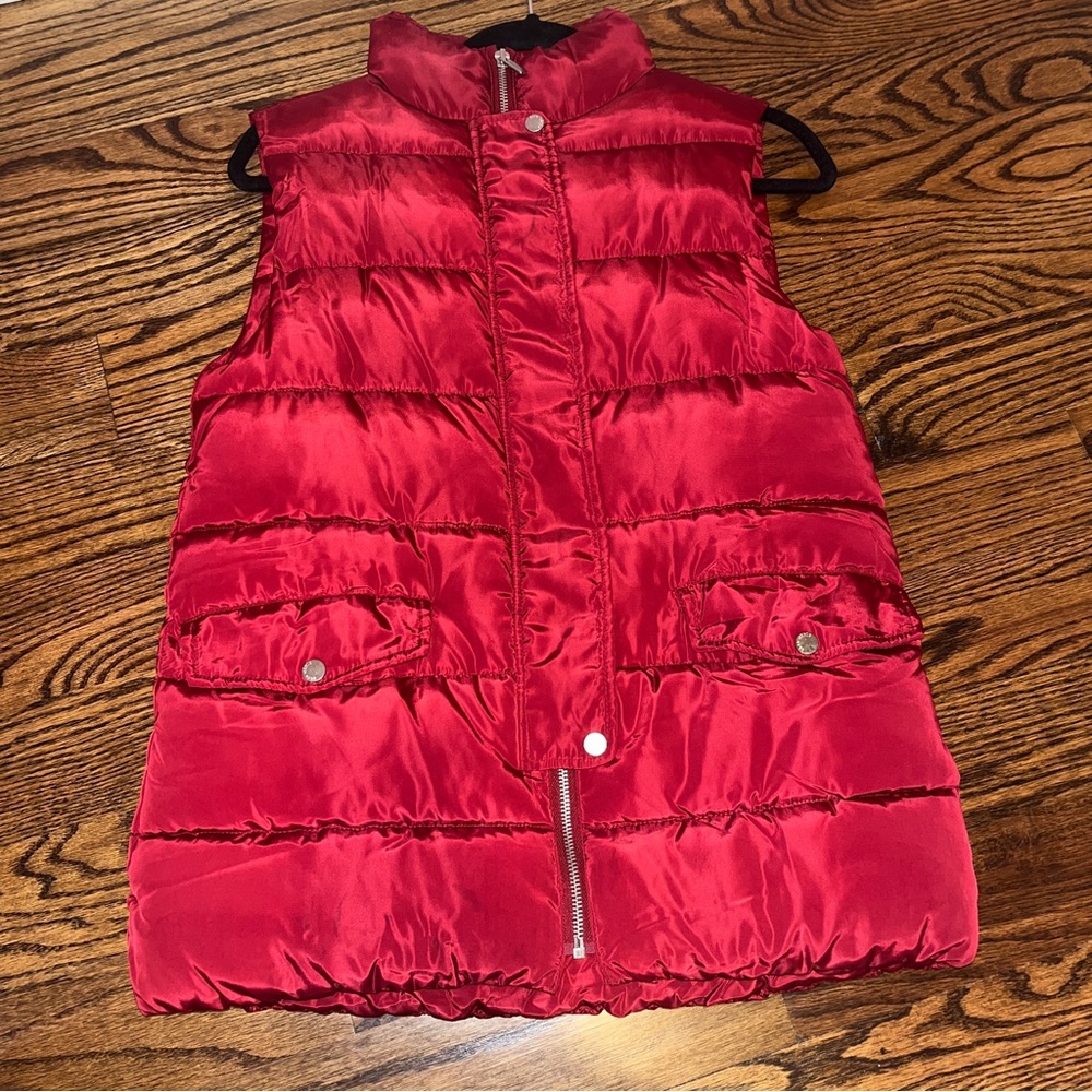Trendy Zara (Girls) Red Puffer Vest